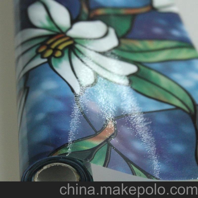 玻璃紙批發 凡菲彩色靜電窗貼 浴室櫥窗貼 歐式PVC磨砂窗膜