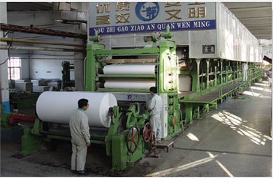 長網(wǎng)造紙機，新聞紙造紙機，1880文化紙造紙機