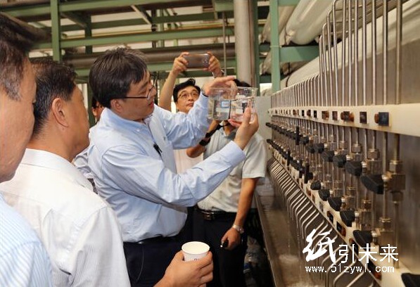 山東省環境保護廳廳長王安德一行到亞太森博(山東)漿紙有限公司調研