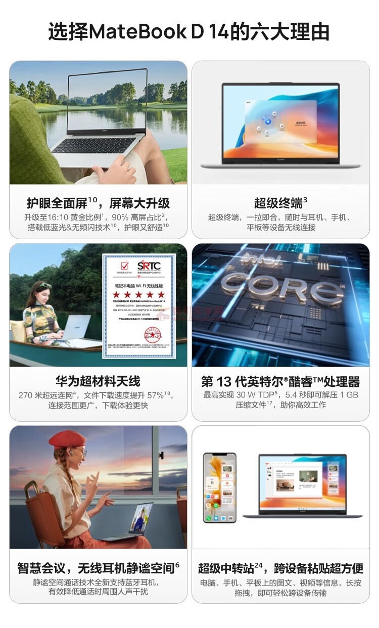 華為 Matebook D14 I5 1240P 16G 512G2